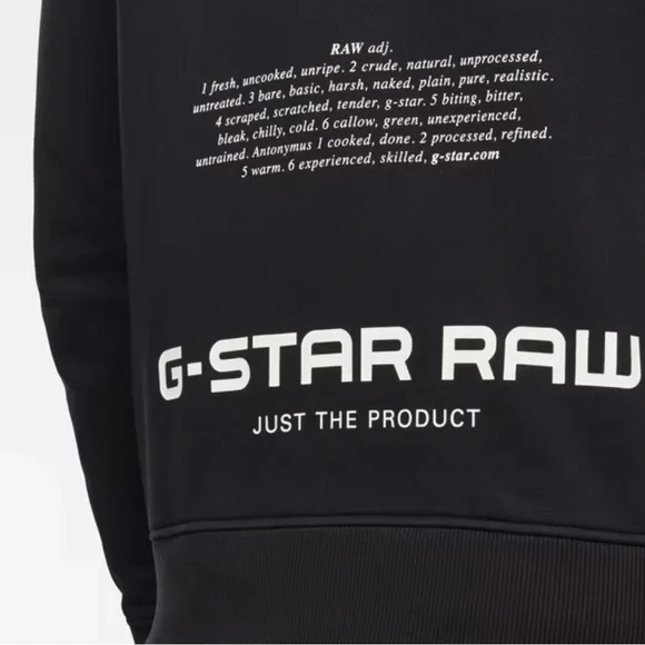 NWT G-Star Raw Mens The Raw Definition Black Cotton knit Sweater Size Large - Picture 9 of 14